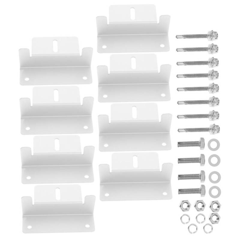 KONTONTY 8 Teiliges Set Aus Solar Panel Halterung Robuste Montage Für Solarmodule Ideal Für Garten Und Außenbereich Einfache Installation Langlebig Und Wetterfest von KONTONTY