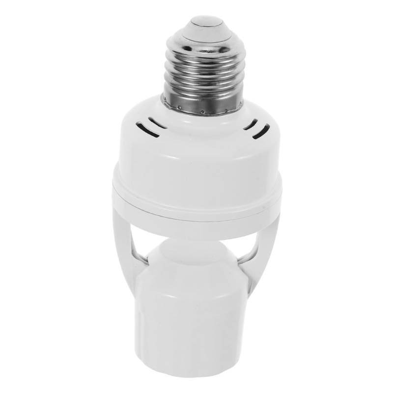 KONTONTY E27 Infrarot Sensor Lampenfassung Bewegungsmelder Lampensockel Für Innenräume Verstellbarer Infrarot Licht Halter Sensor Adapter Für LED Lampen Ideal Für Flur Und von KONTONTY