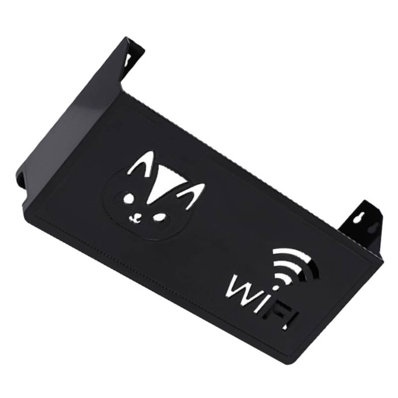 KONTONTY Wandmontierte Für Wlan-router. Platzsparender Wand-organizer Für Tv-box, Router Und Kleine Elektronikgeräte Für Zu Hause von KONTONTY