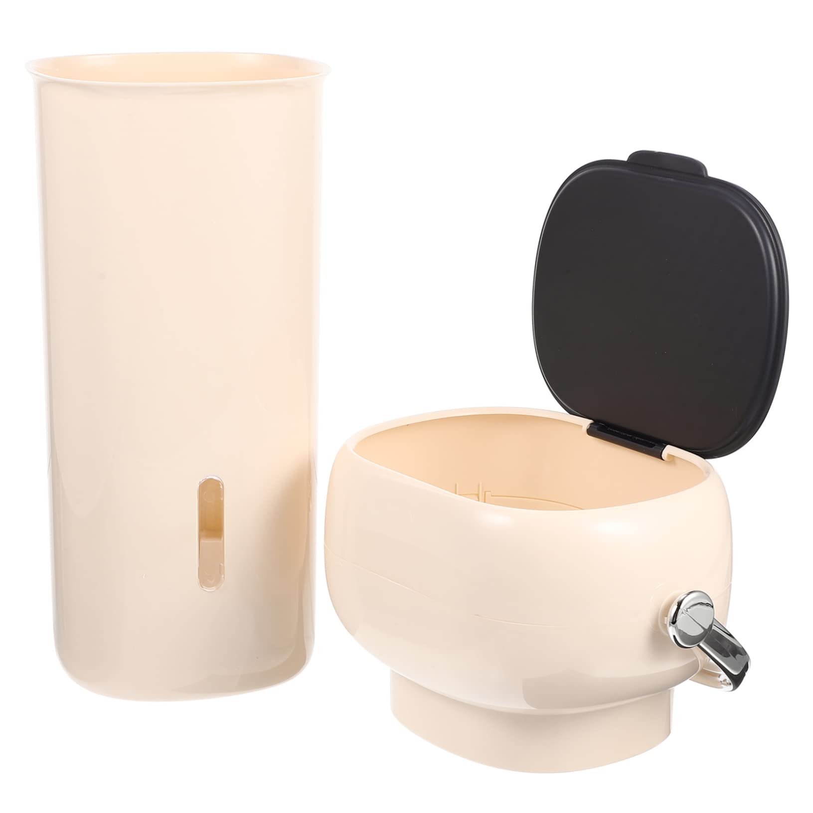 KONTONTY für Pappbecher kaffeetassen Halter cupholder Becherständer wiederverwendbarer Becher Platte Getränkehalter aus Kunststoff Becherspender Wandhalterung Abs Beige von KONTONTY