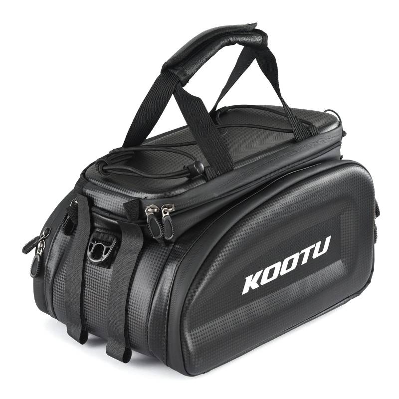 KOOTU Gepäckträgertasche für Fahrrad, Wasserdicht Fahrradtasche Multifunktionale Gepäckträgertasche Rucksack Seitentasche für Fahrrad Sitz Outdoor Fahrrad Korb Schulter Handtasche Umhängetasche von KOOTU