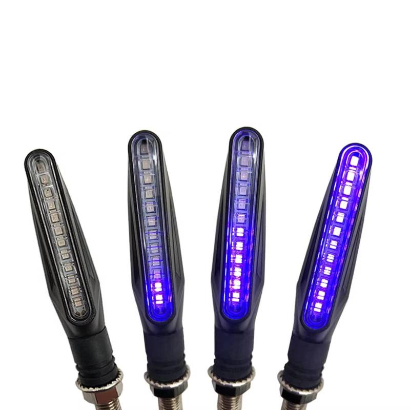 KOPQTEC Motorrad Blinker Für Hornet 250 Für CB600F Für CBF600 Für CBR600F Für CB919 Für VTX1300 Universal Motorrad Blinker Licht Blinker Zubehör(Purple,2 Pair) von KOPQTEC