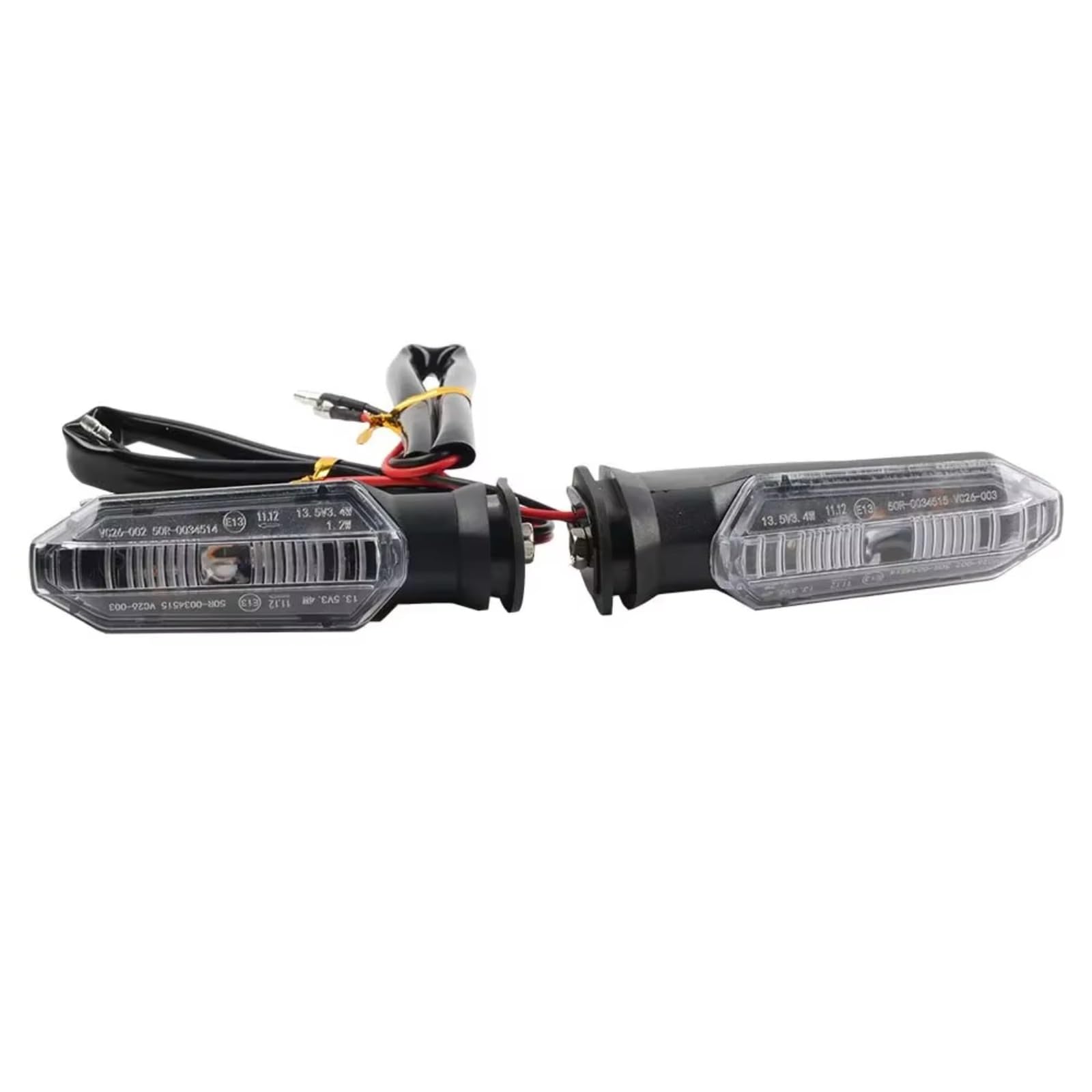 KOPQTEC Motorrad Blinker Für MSX125 Für GROM 2013 2014 2015 2016 2017 2018 2019 2020 Motorrad Blinker Anzeige Lichter Universal Blinker Licht(Clear) von KOPQTEC