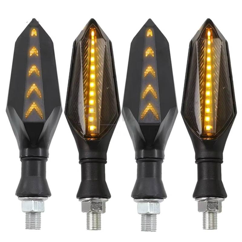 KOPQTEC Motorrad Blinker Für VT600 Für VT750 Für VT1100 Für Shadow Für Phantom Für VTR1000 Für VTR1000F Universal Motorrad Blinker Anzeige Lichter(Yellow,4piece) von KOPQTEC