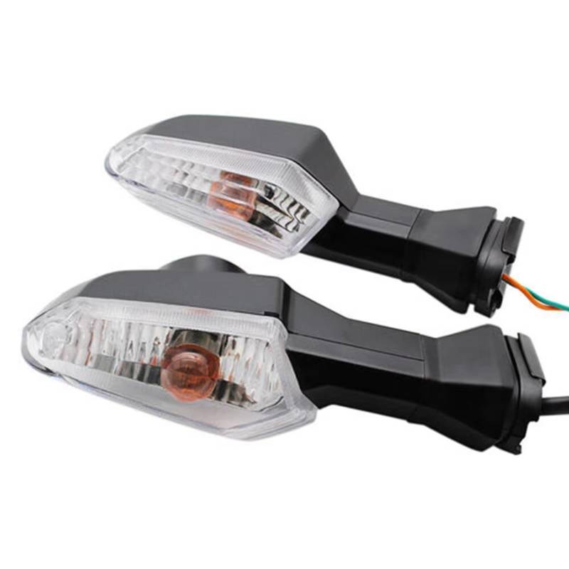 KOPQTEC Motorrad Blinker Für Z250 Für Z300 Für Z750 Für Z800 Für ZRX1200 Für ER-6N Motorrad Signal Anzeige Lampe Zubehör Universal Blinker Licht(Clear) von KOPQTEC