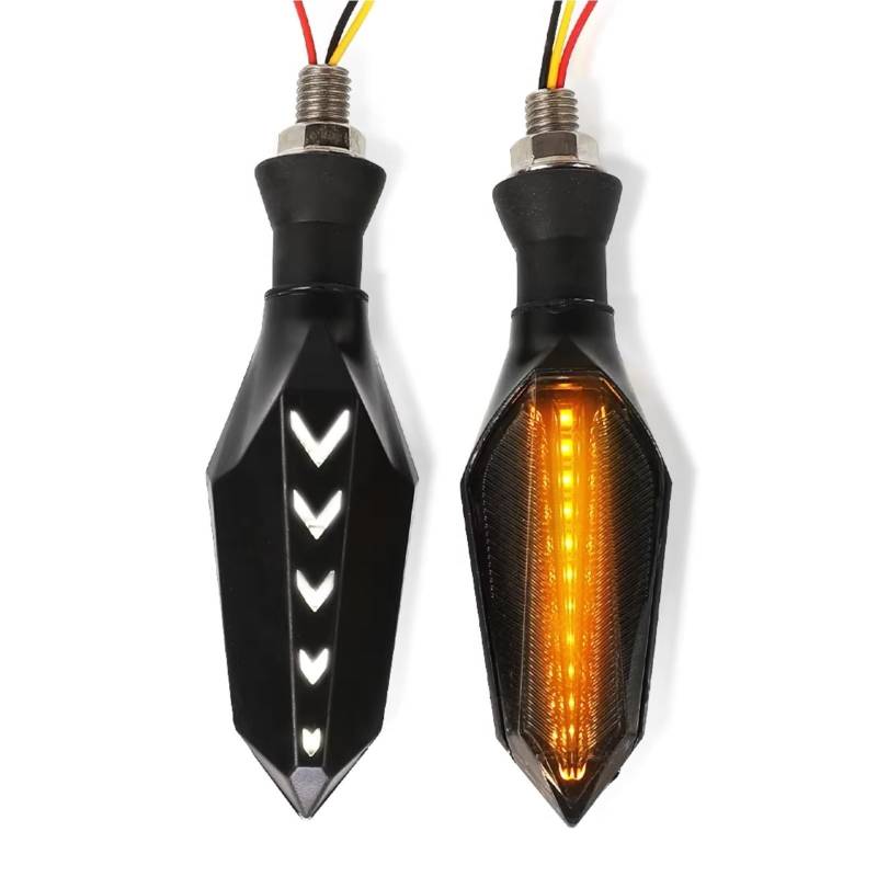 KOPQTEC Motorrad Blinker Kompatibel Mit Suzuki Für Bandit 1250 250 400 650 Für GSF650 Für Bandit 1200 Für Bandit 250 Motorrad Vorne Oder Hinten Blinker Licht(White) von KOPQTEC