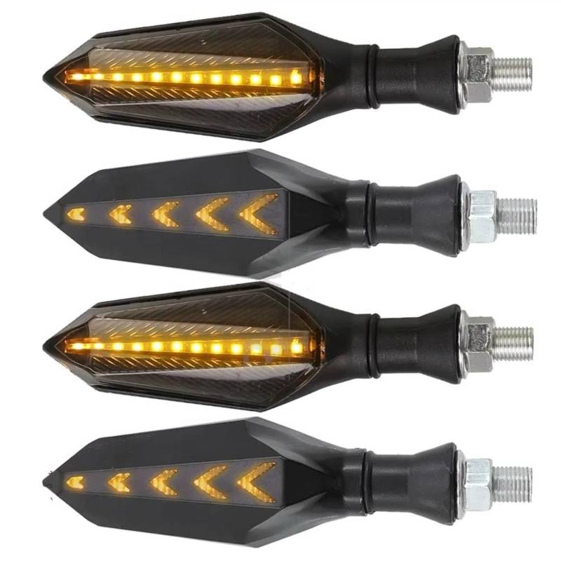 KOPQTEC Motorrad Blinker Kompatibel Mit Yamaha Für TMAX 500 530 560 Für VMAX Für V-MAX 1200 Für Xmax 125 Universal-Motorrad-Blinker-Kontrollleuchten(Yellow,4piece) von KOPQTEC