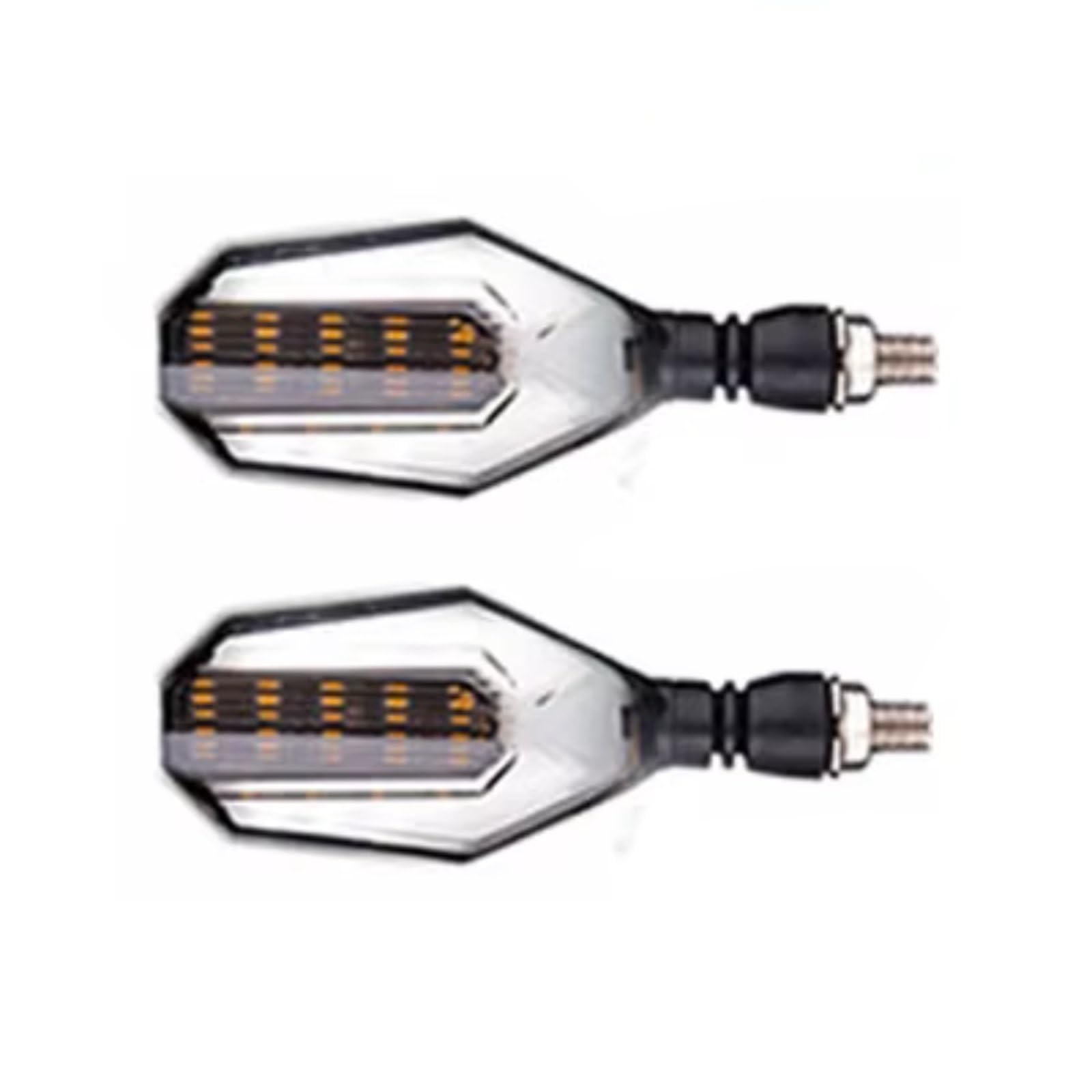 KOPQTEC Motorrad Blinker Universal Motorrad Blinker Licht Blinker Motorrad Hinten Schwanz Bremse Blinker Stopp Signal Licht Motorrad Zubehör(White,2pcs) von KOPQTEC