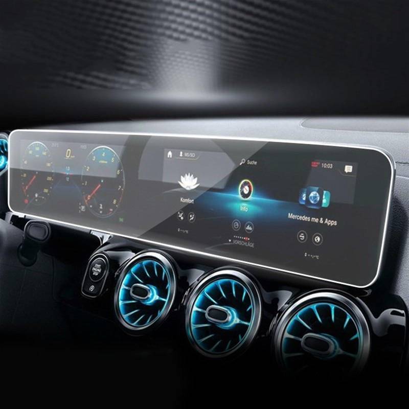 KORKUS Auto Navi Folie Zubehör Kompatibel mit Mercedes für Benz GLB 180 200 2020 2021 2022 2023 Auto GPS Navigation Schutzfolie LCD TPU Film Displayschutzfolie Innenraum von KORKUS