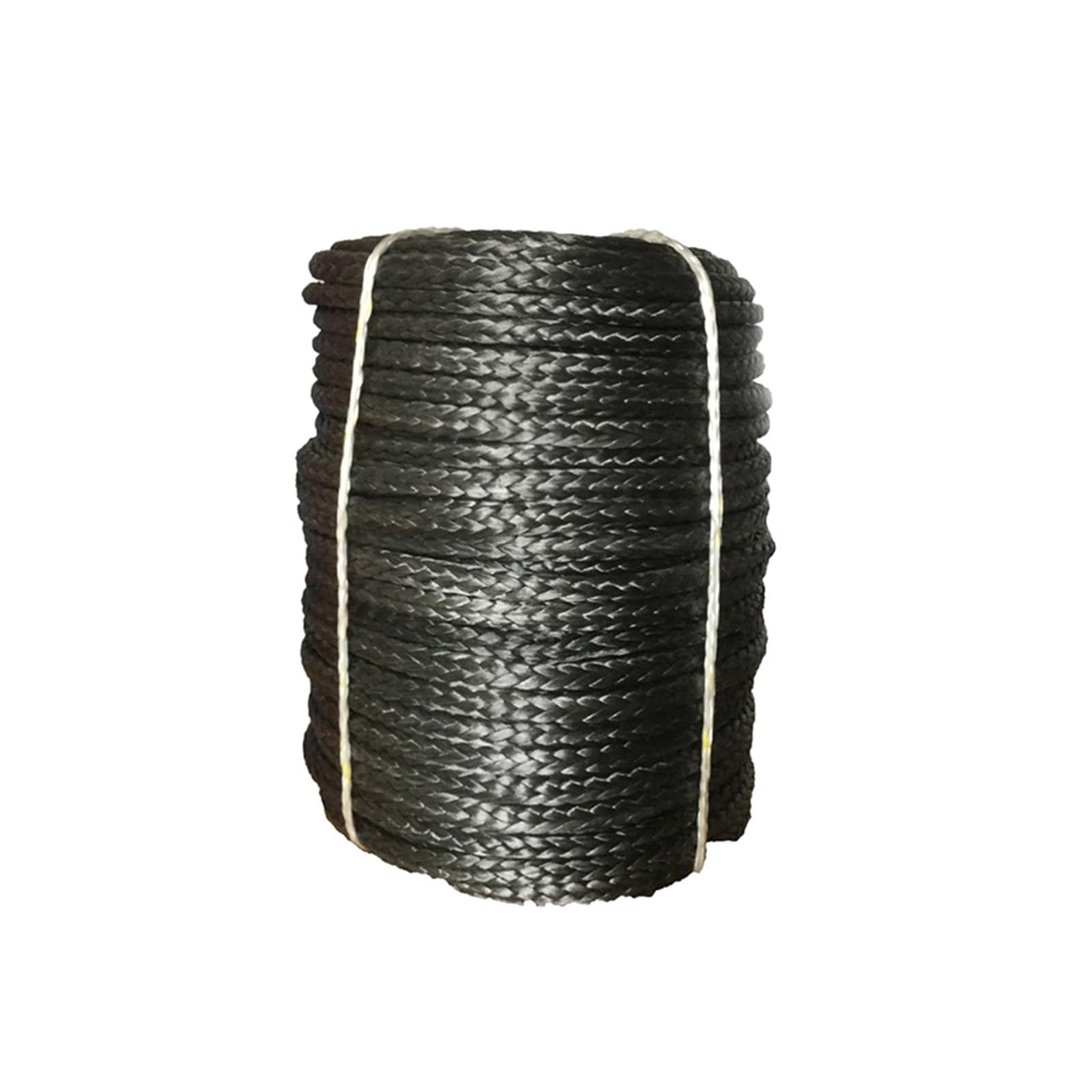 Synthetisches Windenseil 10 mm * 100 m UHMWPE-Seilkabel, Synthetisches Windenseil, Synthetisches Windenseil for Geländewagen, ATV, UTV, SUV für ATV UTV(Color:Noir) von KOROBIE