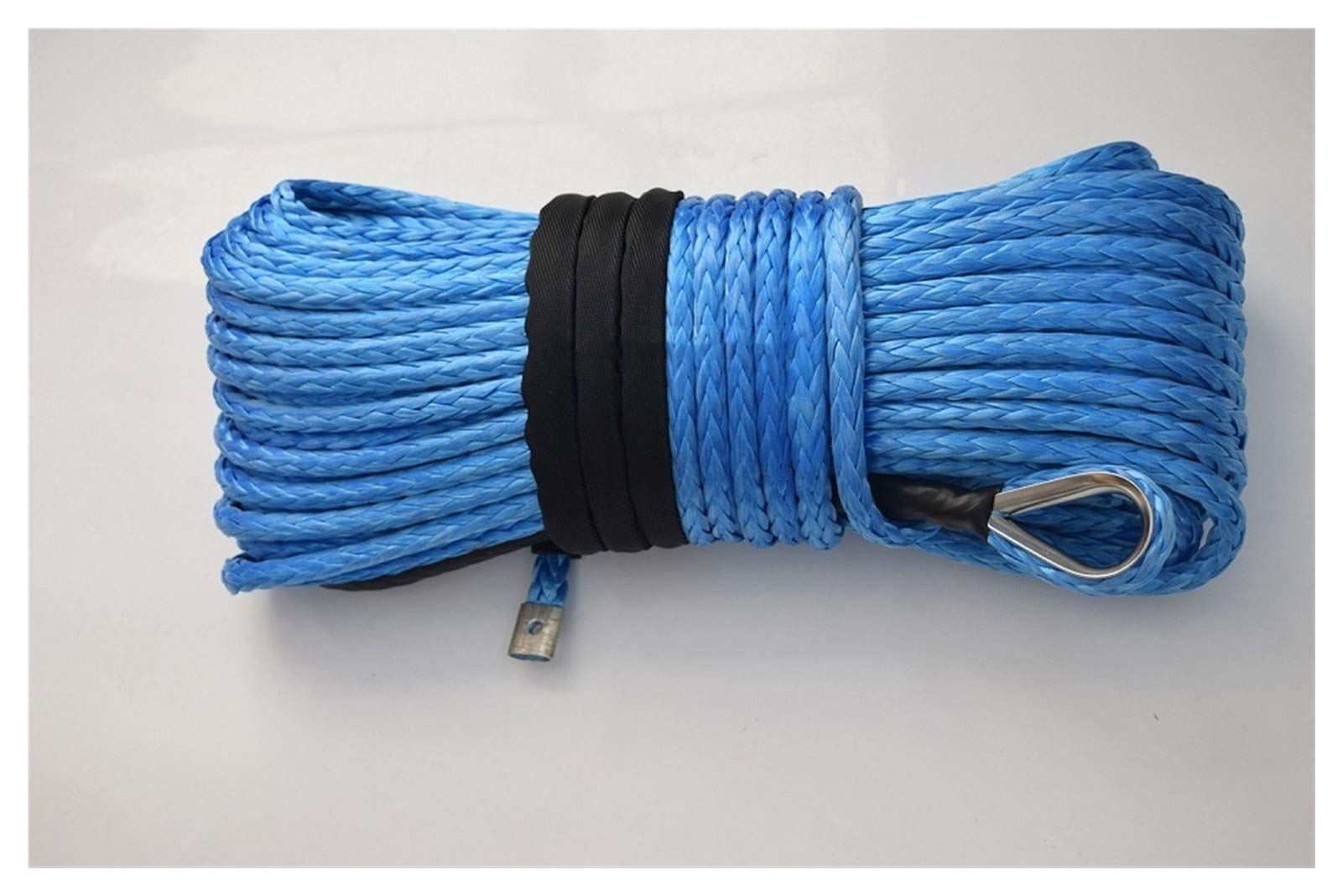 Synthetisches Windenseil-Set, 12mm * 45m Synthetisches Windekabel, Winde-Seilverlängerung for AFF Road Autos-Teile, Plasma-Seil für Geländewagen, LKW, SUV, ATV, UTV(Blue) von KOROBIE