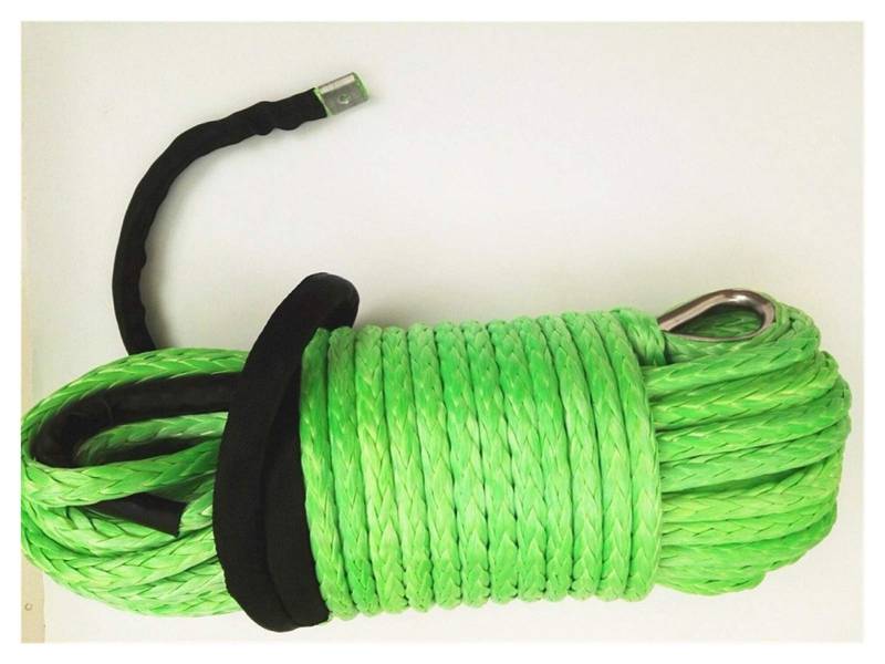 Synthetisches Windenseil-Set, 12mm * 45m Synthetisches Windekabel, Winde-Seilverlängerung for AFF Road Autos-Teile, Plasma-Seil für Geländewagen, LKW, SUV, ATV, UTV(Green) von KOROBIE