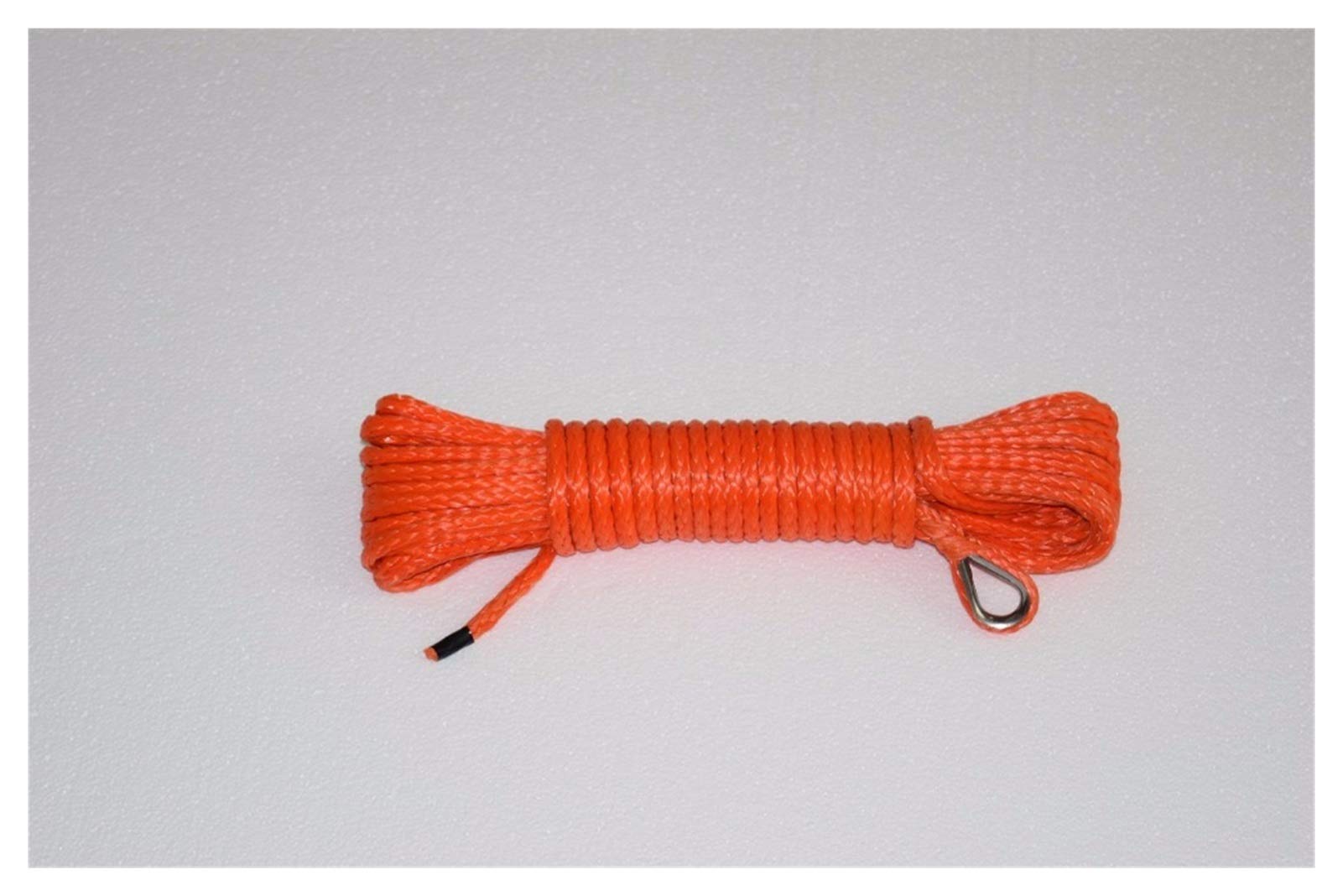 Synthetisches Windenseil-Set, 4mm * 15m Orange Synthetische Winde-Kabelseil, ATV-Winde-Zubehör, Seil for ATV-Winde, Bootswindeseil für Geländewagen, LKW, SUV, ATV, UTV von KOROBIE