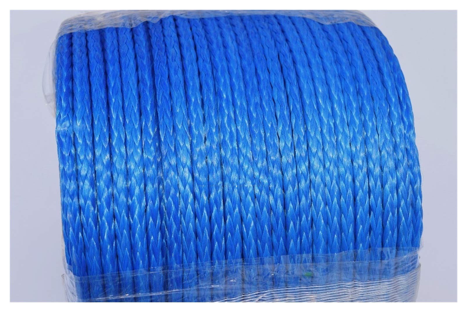 Synthetisches Windenseil-Set, Blau 6mm * 100m 12 Strang Synthetisches Windenseil, ATV-Windelinie, 12 Flechte UHMWPE-Seil, Off-Road-Seil für Geländewagen, LKW, SUV, ATV, UTV von KOROBIE