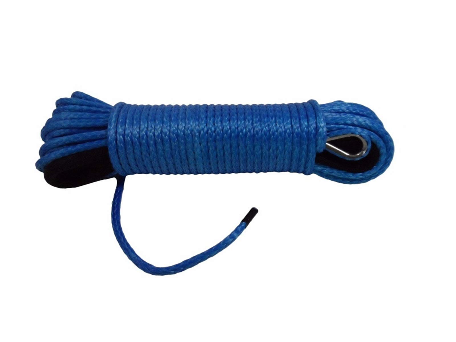 Synthetisches Windenseil-Set, Blau 6mm * 24m Ersatz Synthetisches Seil for Winde, Kabelverlängerungswinde, Synthetisches Windenseil, Plasmaseil für Geländewagen, LKW, SUV, ATV, UTV von KOROBIE