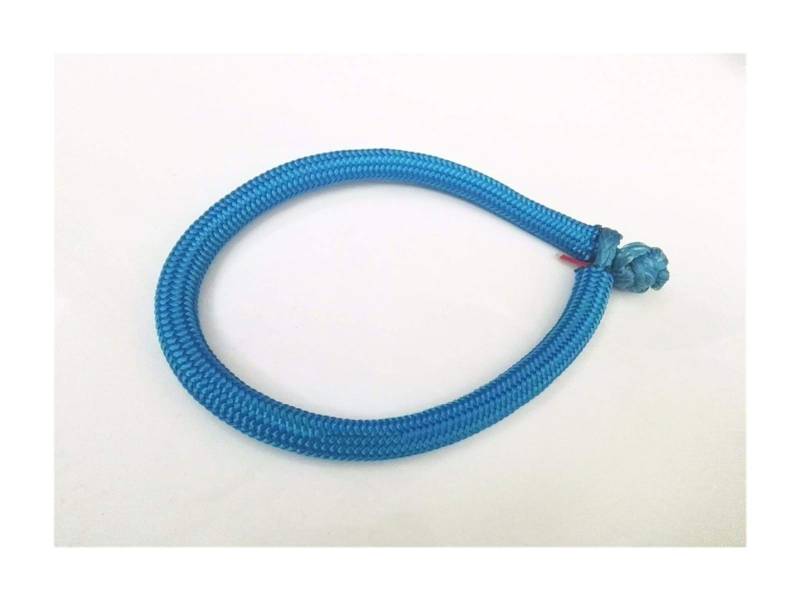 Synthetisches Windenseil-Set, Blaue 6mm * 150mm ATV Winch-Schäkel, Synthetisches Windenseil, weiche Fesseln for Geländeergebnisse für Geländewagen, LKW, SUV, ATV, UTV von KOROBIE