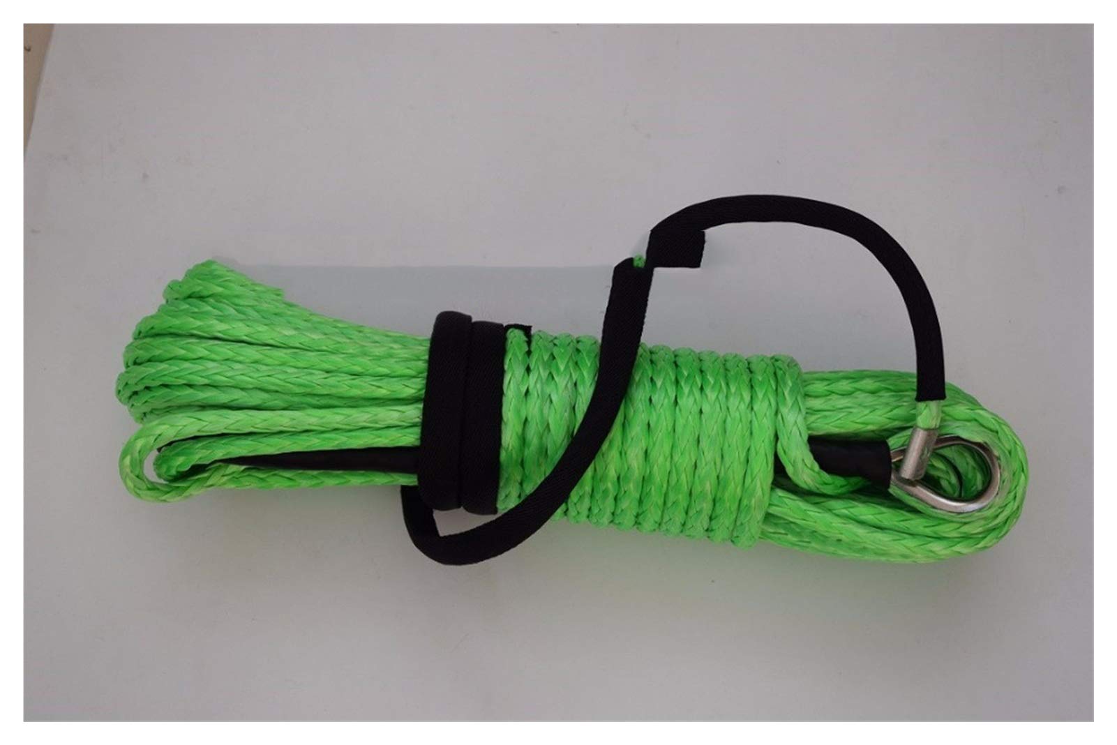 Synthetisches Windenseil-Set, Grüne 10mm * 30m ATV Winch Line, Synthetisches Windenseil, Winde-Seilverlängerung, Bootswindeseil, Plasmaseil für Geländewagen, LKW, SUV, ATV, UTV von KOROBIE