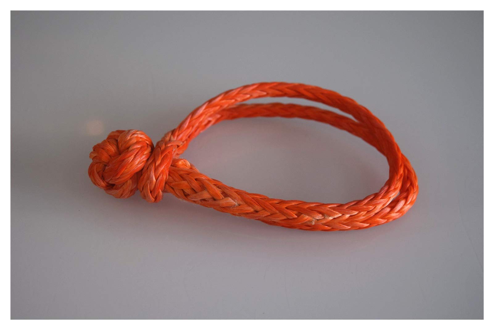 Synthetisches Windenseil-Set, Orange 6mm * 80mm synthetische weiche Schäkel, ähmwpe Seilbaumhackelwiederherstellungs-Soft-Griff für Geländewagen, LKW, SUV, ATV, UTV von KOROBIE