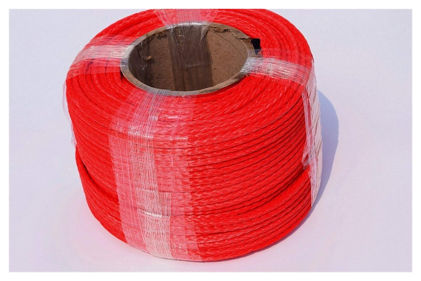 Synthetisches Windenseil-Set, Rot 5mm * 100m Synthetisches Seil, 3/16 'ATV Winch Line for Offroad-Zubehör, Abschleppseile für Geländewagen, LKW, SUV, ATV, UTV von KOROBIE