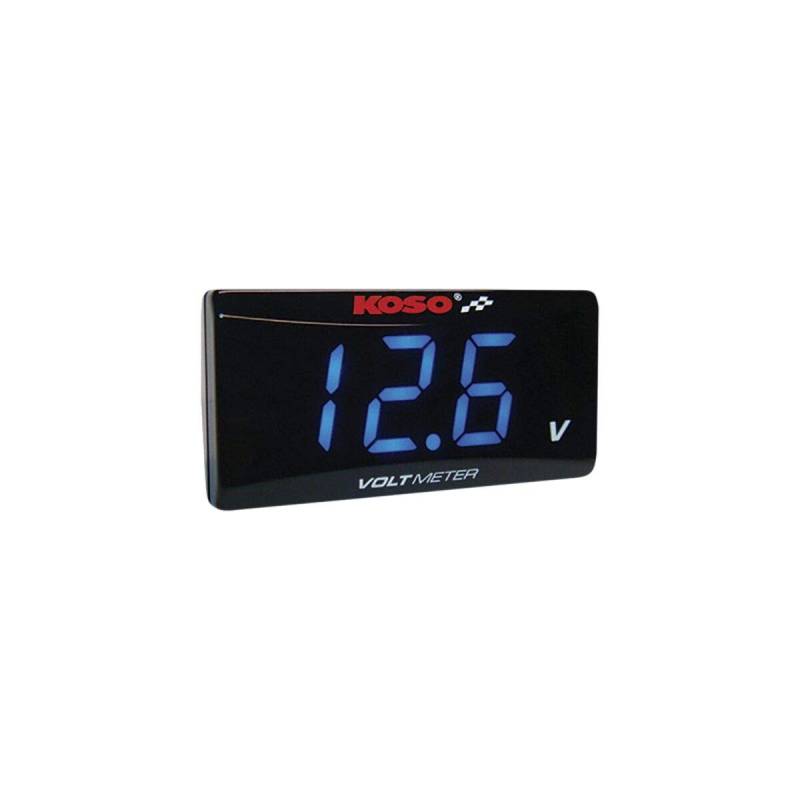 Voltmeter Koso Super Slim Style 8-18 Volt blau von KOSO