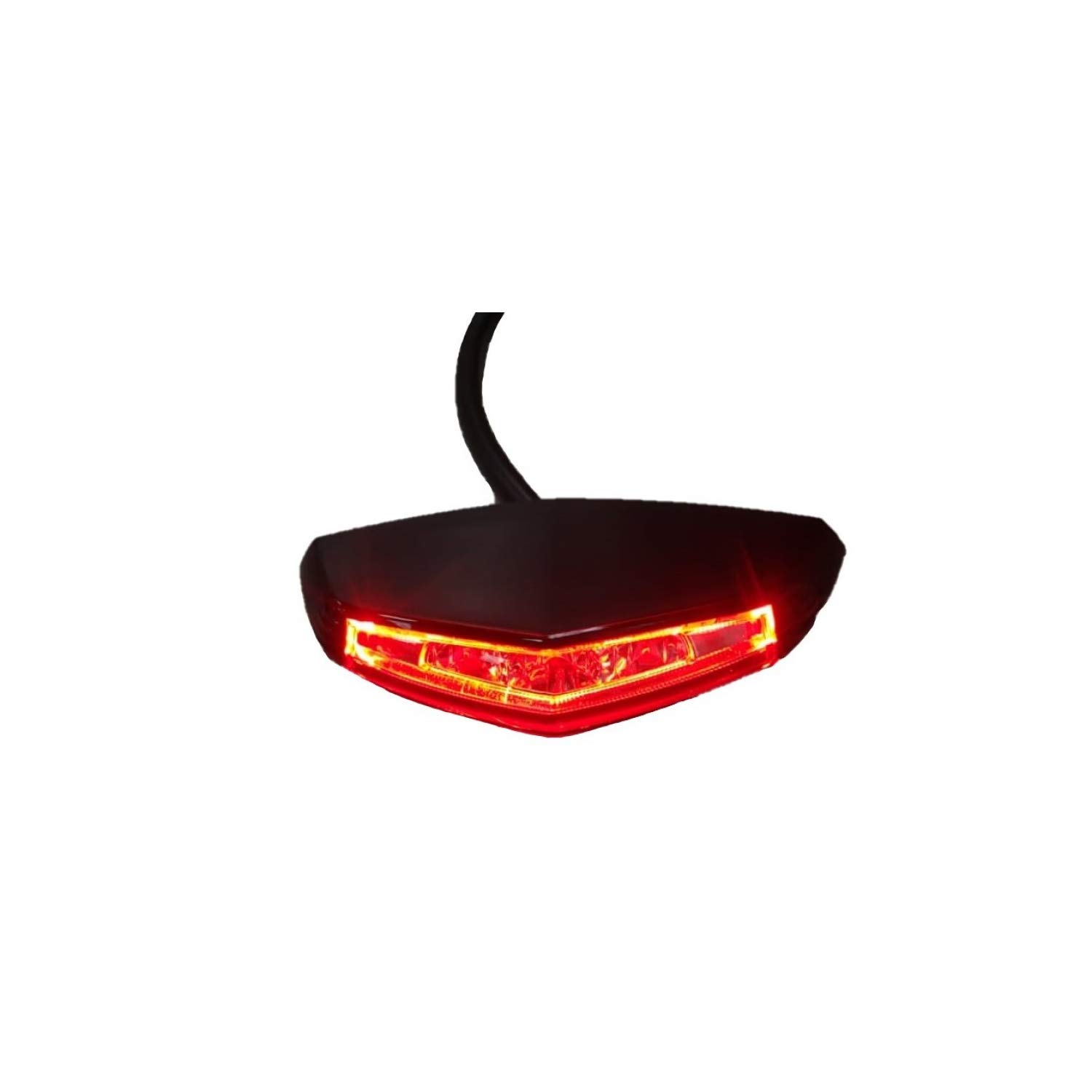 LED Rücklicht Koso GT-01 Bremslicht 87 x 37mm, rotes Glas E-geprüft universal für Motorräder von KOSO