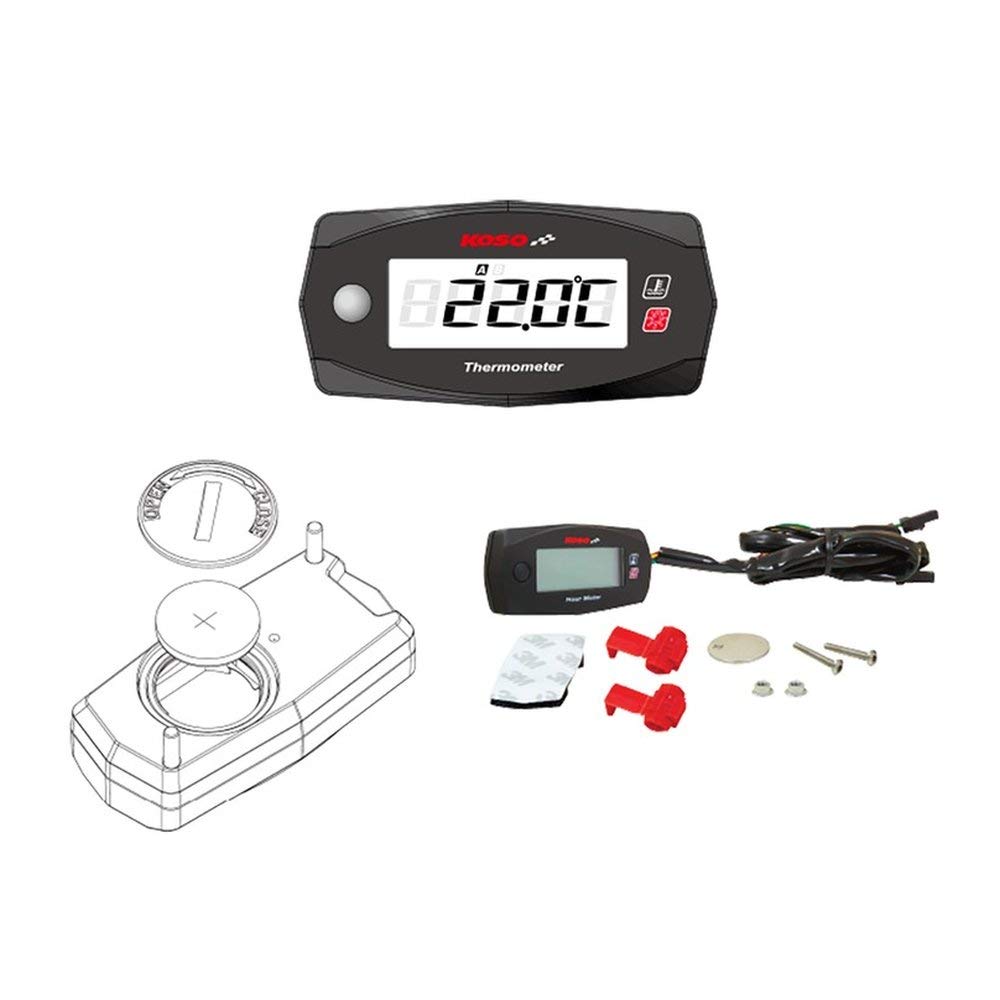 Mini Thermometer, 2 Temperaturen, 25 °C bis 250 °C. von KOSO