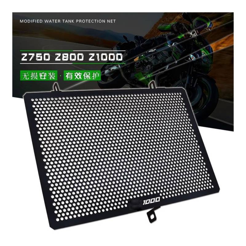 Kühlergrillschutz Motorrad Kühlergrill Wache Cover Schutz Fit Für Z800 Z750 Z1000 Z1000SX Z 750 800 Z1000R von KOTGBEWM