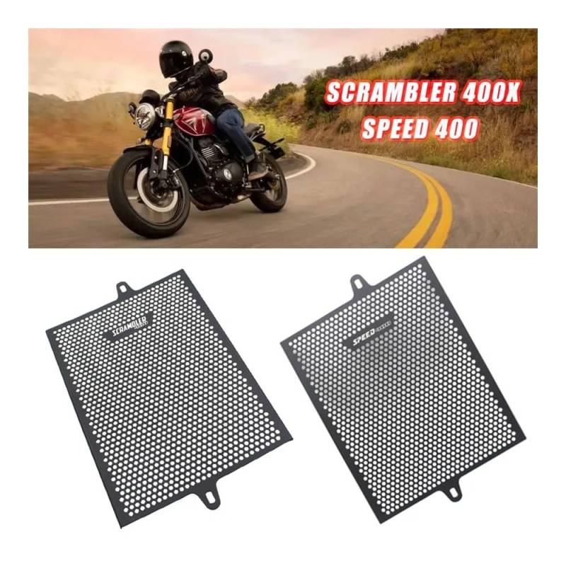 Kühlergrillschutz Motorrad Zubehör Kühlergrill Schutz Schutz Abdeckung Fit Für Scrambler400 X Speed400 Scrambler 400X Geschwindigkeit 400 2024- von KOTGBEWM