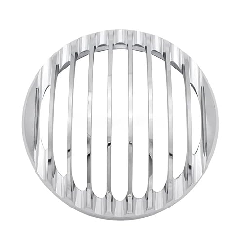 Motorrad Scheinwerfer Schutz Abdeckung1 5,75 "5 3/4" Motorrad CNC Aluminium Scheinwerfer Grill Abdeckung Für Harley Sportster XL 883 Eisen 1200 XL1200C 1200 2004-2014 von KOTGBEWM