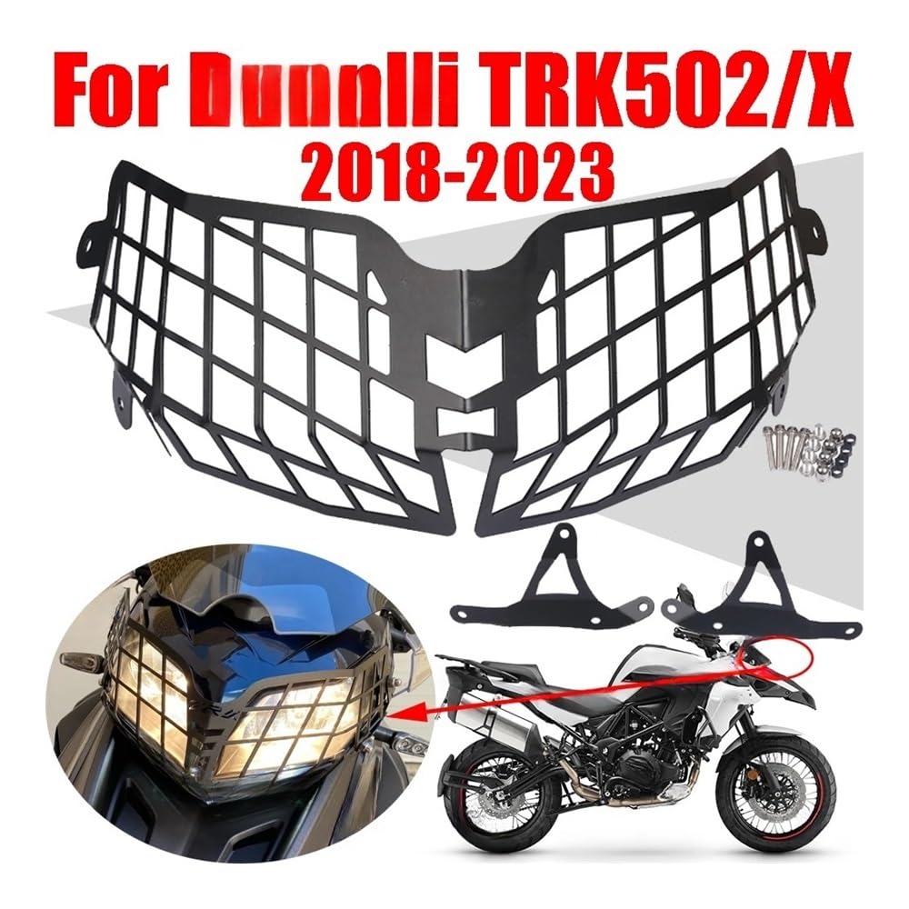 Motorrad Scheinwerfer Schutz Abdeckung1 Für Benelli TRK502 TRK502X TRK 502 X 502X 2018-2023 2022 Zubehör Scheinwerfer Schutz Protector Scheinwerfer Abdeckung Grille Schutz von KOTGBEWM