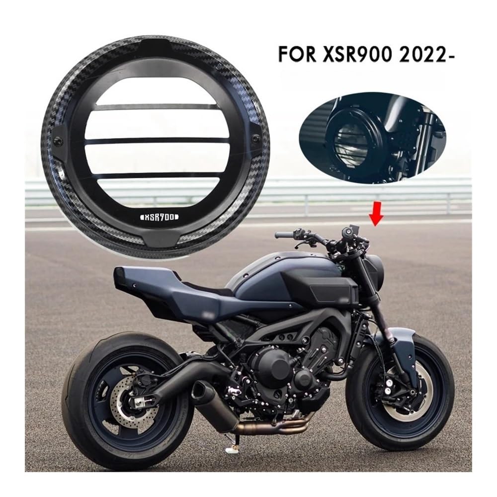 Motorrad Scheinwerfer Schutz Abdeckung1 Für Ya&maha XSR 900 XSR900 2022 2023 Motorrad Scheinwerfer Grille Schutz Abdeckung Carbon Look von KOTGBEWM