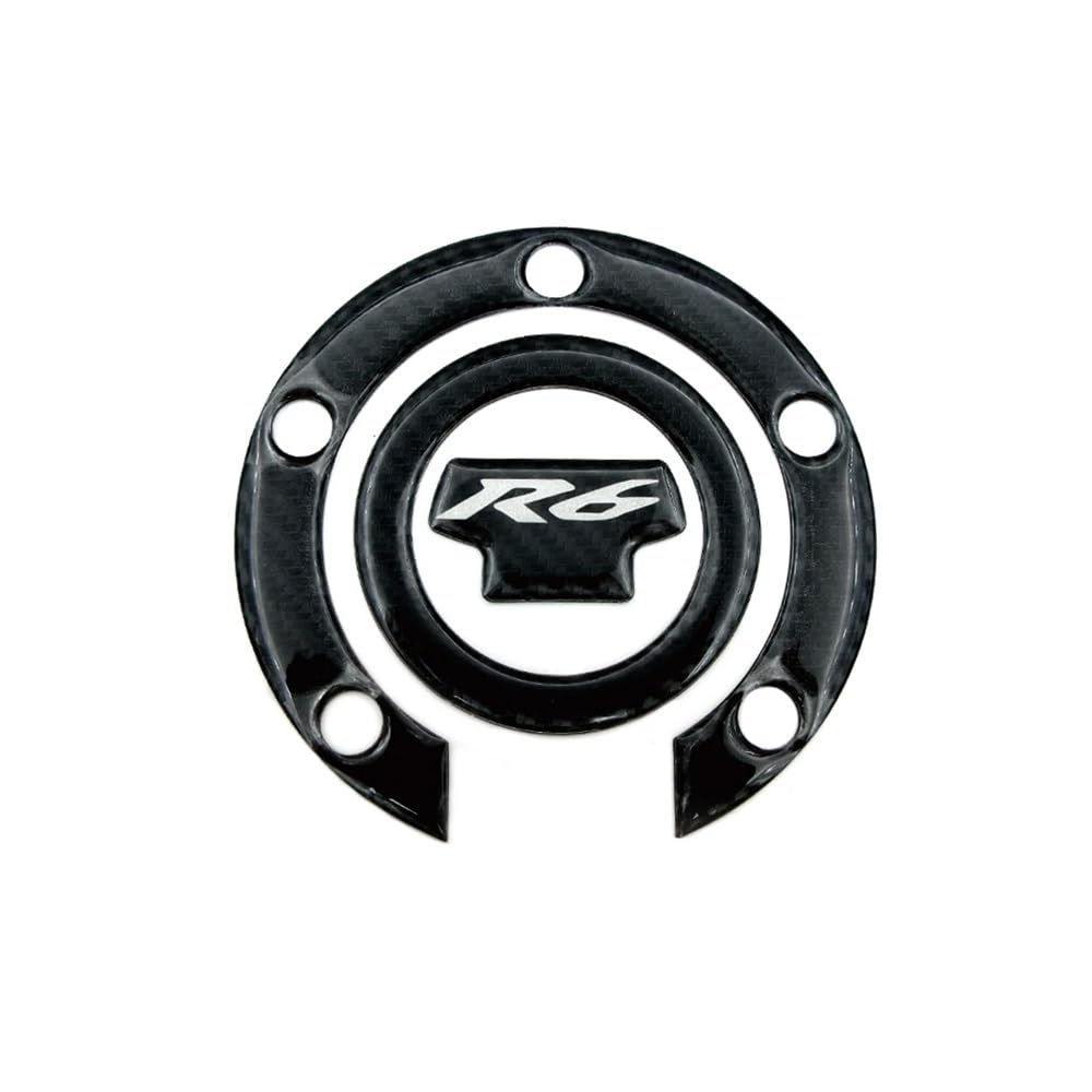 Motorrad-Tank-Aufkleber Motorrad-Carbonfaser-Aufkleber für Ya&maha R6 YZFR6 YZF600 2006–2016, Tankpad, Tankdeckelabdeckung, Gabelbrückenschutz, Aufkleber von KOTGBEWM