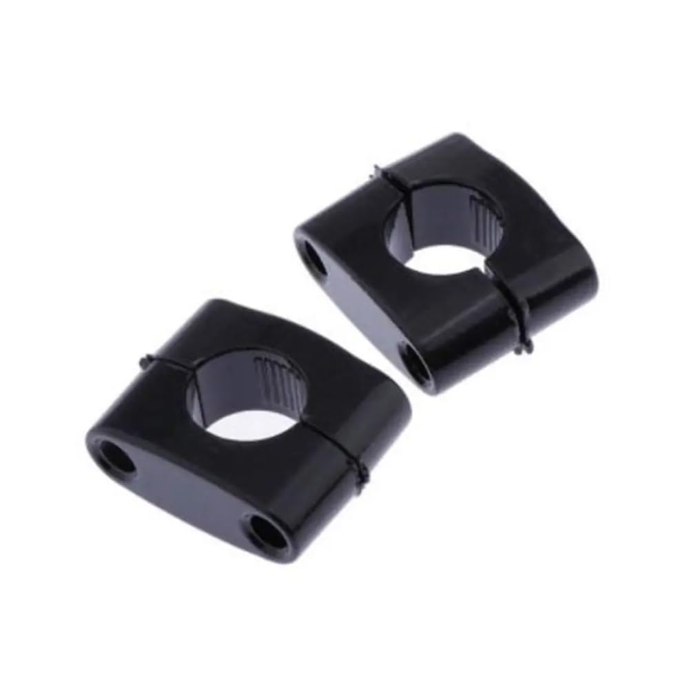 Motorrad Zurück Lenker Riser Legierung Zubehör Schwarz Lenker Griff Fat Bar Riser Riser Mount Clamp Motorrad Lenker Clamp Riser Adapter von KOTGBEWM