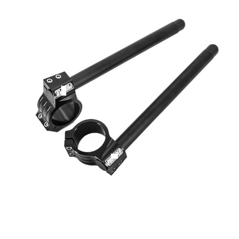 Motorrad Zurück Lenker Riser PRO Universal Edelstahl Matt Schwarz CNC 31MM- 51MM 37MM 41MM Clip On Ons Gabel Riser regelmäßige Lenker Dropshipping von KOTGBEWM