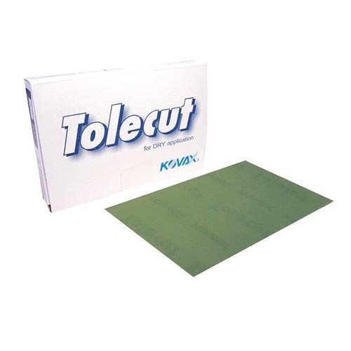 Kovax TOLECUT GRÜN 2000 KÖRNUNG TROCKENSCHLEIFPAPIER 70 X 114MM 25-Pack von KOVAX