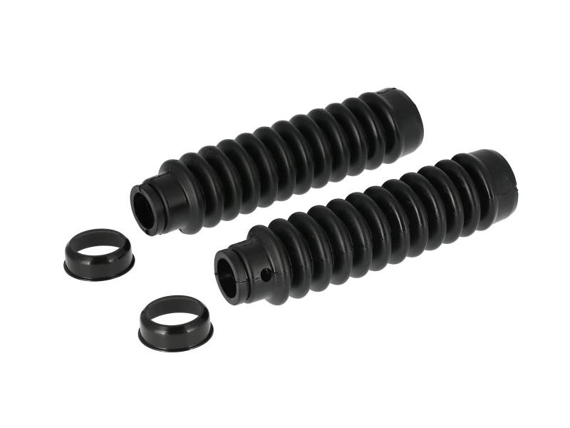 KOWALIT Set: 2x Faltenbalg mit Abdeckkappe für Telegabel, schwarz - Simson S51, S53, S70, SR50, SR80 von KOWALIT