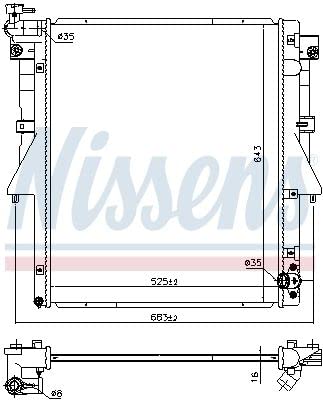 Wasserkühler Kompatibel mit Fiat Fullback Mitsubishi 2015-> von Autoteile Gocht von KOYO