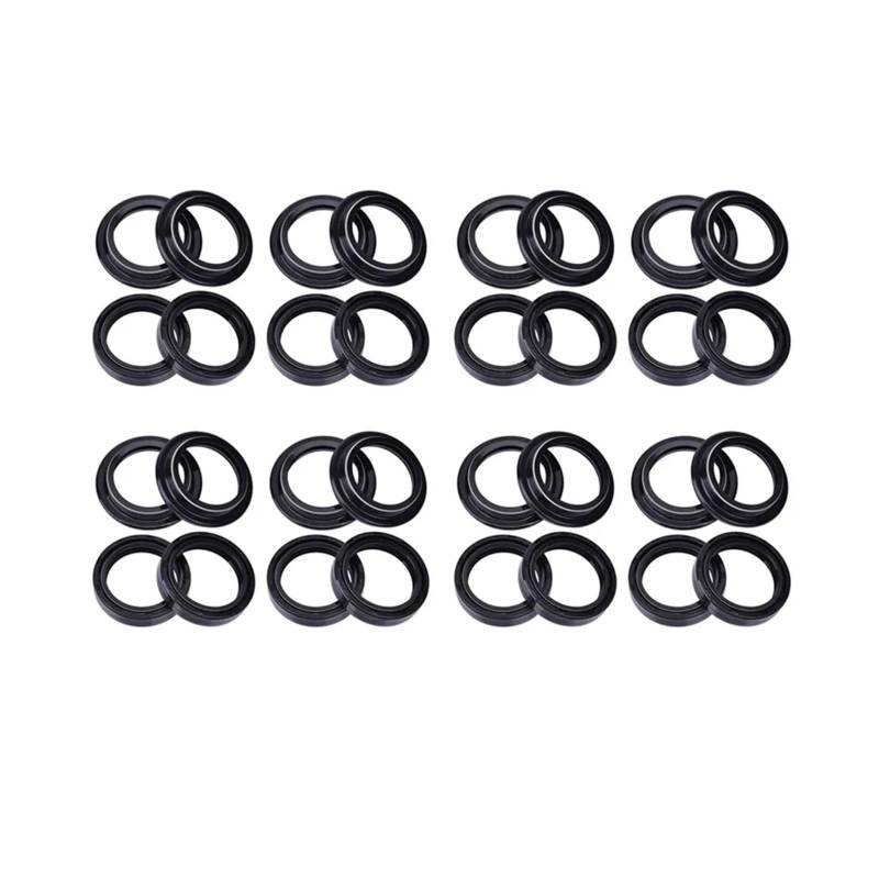 41mm Motorrad Vorne Schock Gabel Dämpfer Öl Dichtung Staub Abdeckung Lip for FLSTSE3 1800 FLSTSE2 CVO SOFTAIL CABRIO(16pc Seal 16pc Cover) von KPJFZFEY