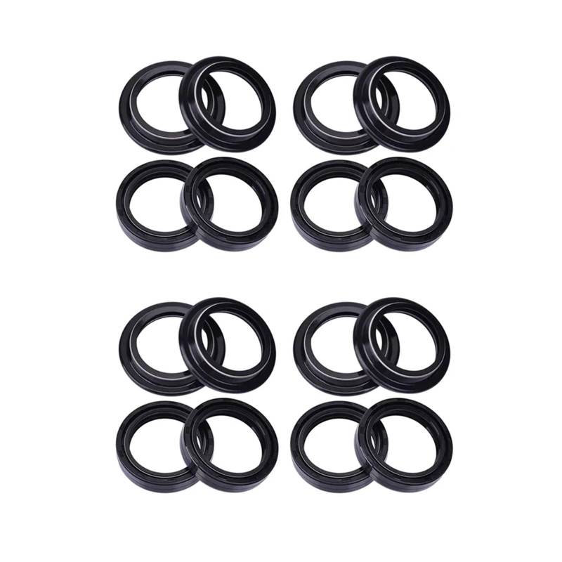 41mm Motorrad Vorne Schock Gabel Dämpfer Öl Dichtung Staub Abdeckung Lip for FLSTSE3 1800 FLSTSE2 CVO SOFTAIL CABRIO(8pc Seal 8pc Cover) von KPJFZFEY