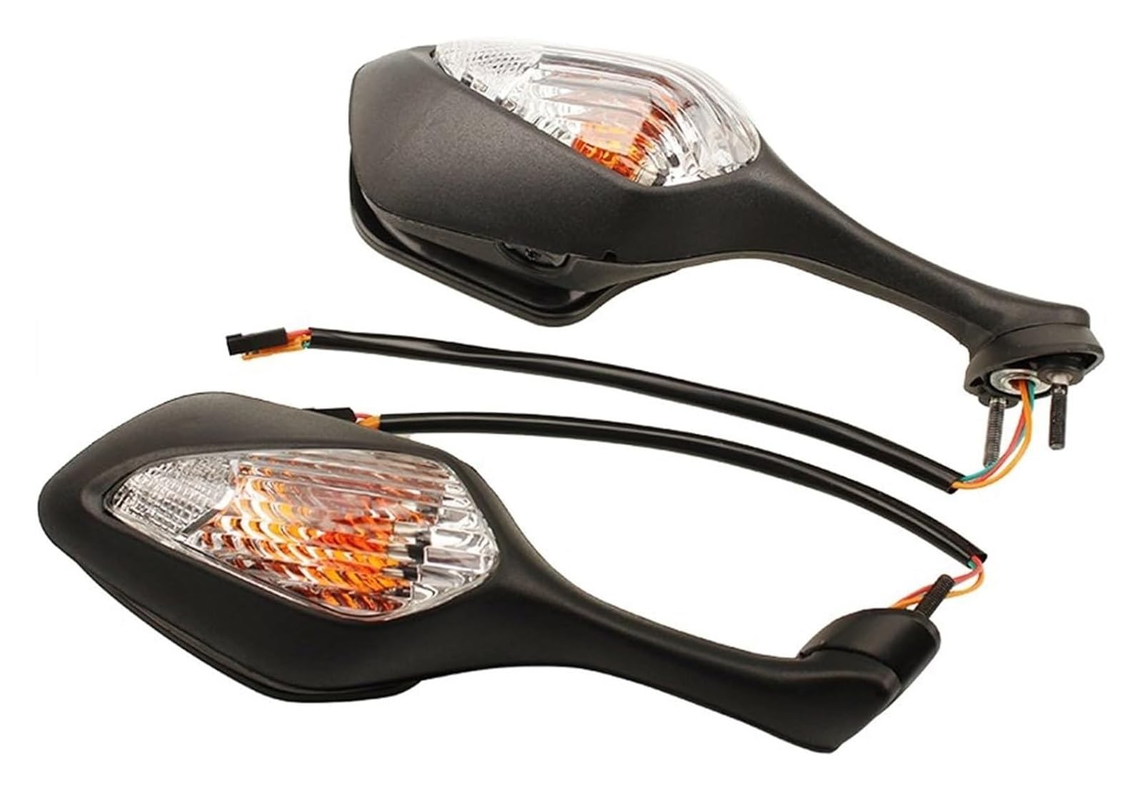 Motorradspiegel Für CBR1000RR CBR 1000RR 1000 RR 2008-2012 Motorrad Rückansicht Rückspiegel Seite Spiegel Signal Licht Rückseitenspiegel(Collapsible) von KPKDCDNTF