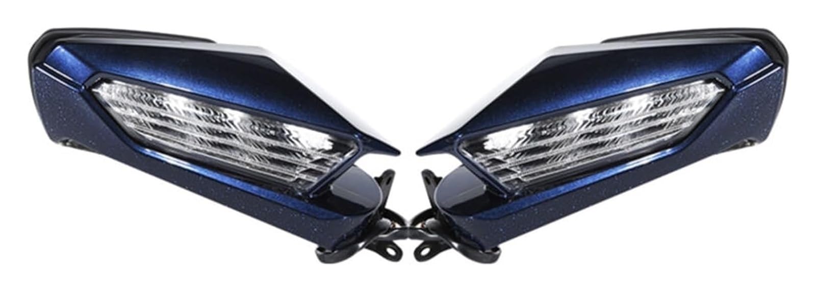 Motorradspiegel Für Goldwing GL1800 2018-2023 Motorrad Rückspiegel Blinker Klare Linse Rückspiegel Rückseitenspiegel(Blau) von KPKDCDNTF