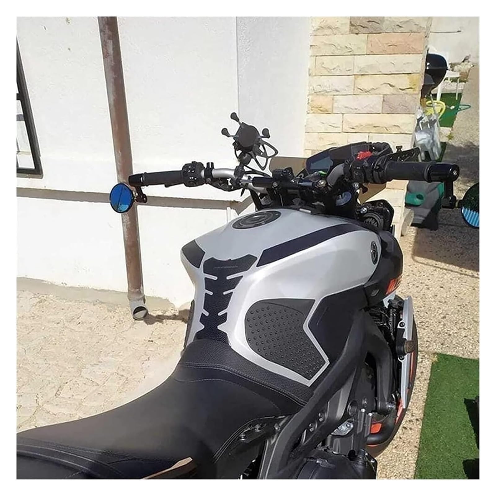 Motorradspiegel Für Suz&uki Für Bandit GSF250 GSF400 GSF600 GSF650 GSF750 GSF1200 GSF1250 Motorrad Griff Bar End Seite Spiegel Rückspiegel Rückseitenspiegel(Gold) von KPKDCDNTF