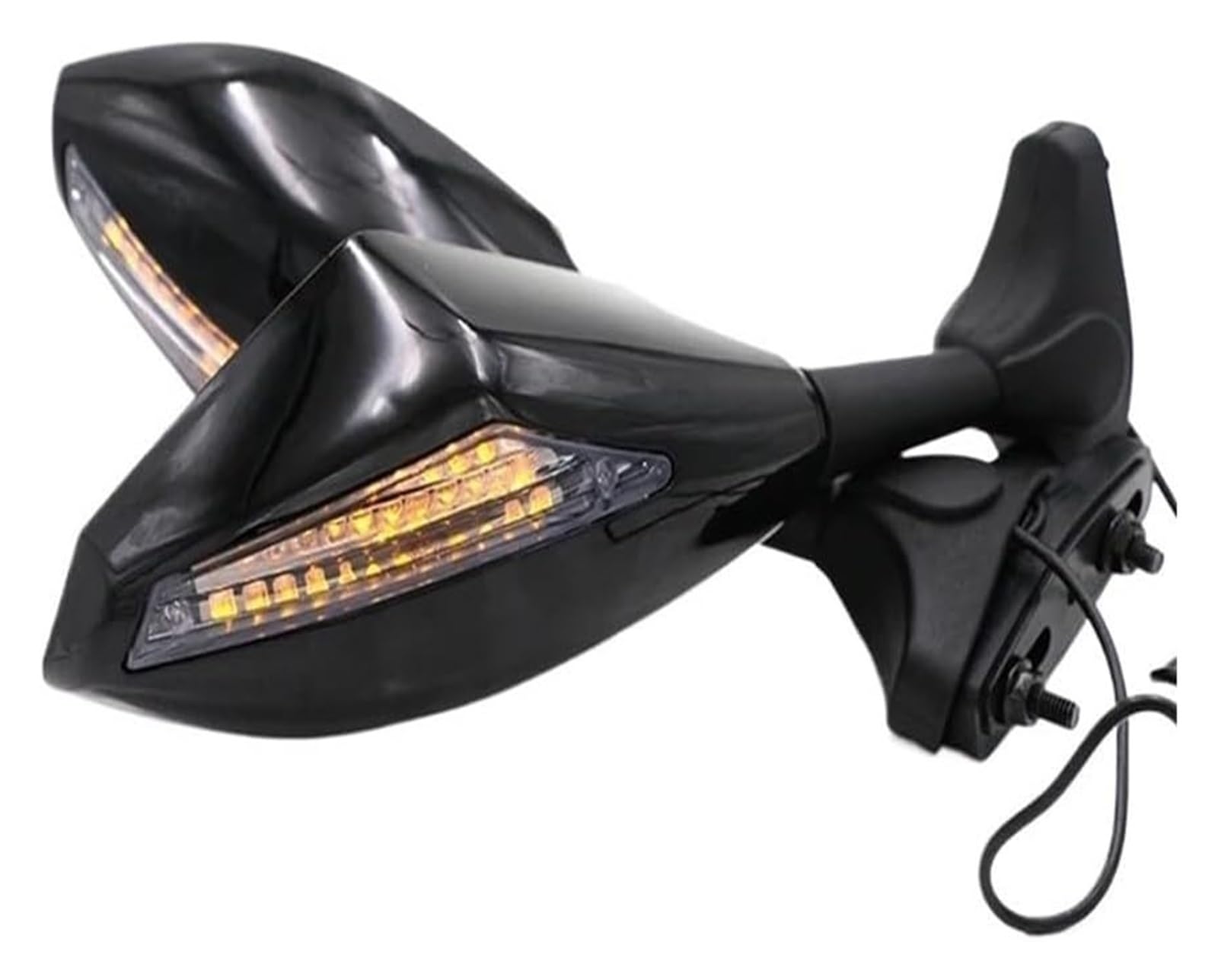 Motorradspiegel Für Yam&aha YZFR6 YZF R6 YZF-R6 1998-2012 Hinterer Seitenspiegel Motorrad-Rückspiegel Rückseitenspiegel(Black 1) von KPKDCDNTF