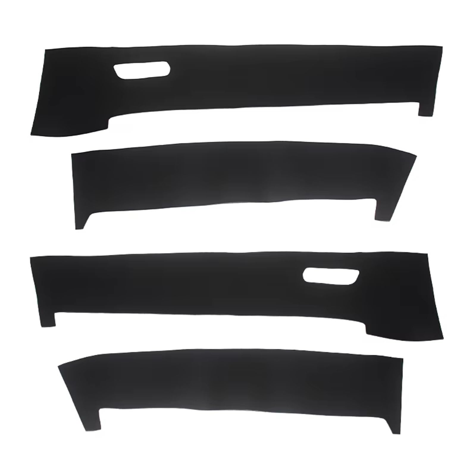 Autoinnenraum 4 stücke Auto Innen Zubehör Tür Panel Abdeckung Mikrofaser Leder Schutz Trim Für Mazda 6 2009-2015 Zierrahmen(Black) von KPVEVPSTQ