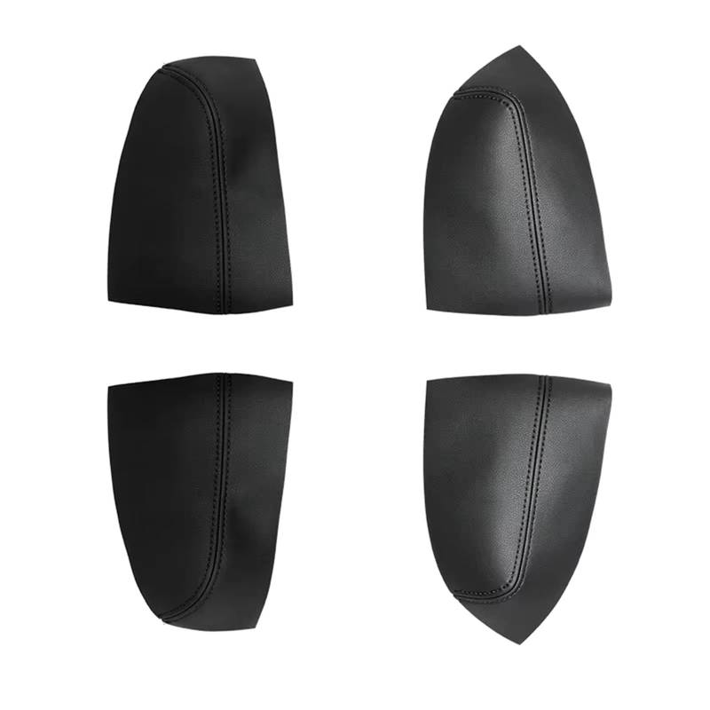 Autoinnenraum Für Subaru Für Forester 2008-2012 4 Stücke Auto Mikrofaser Leder Innen Tür Armlehne Panel Abdeckung Trim Zierrahmen(4xdoor armrest Black) von KPVEVPSTQ