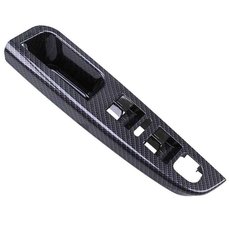 Autoinnenraum Für VW Für Jetta Für Golf Für GTI Für Mk5 4-Türer 2005-2010 LHD Master Fenster Control Schalter Panel Trim Lünette Abdeckung Zierrahmen(Carbon Fiber) von KPVEVPSTQ