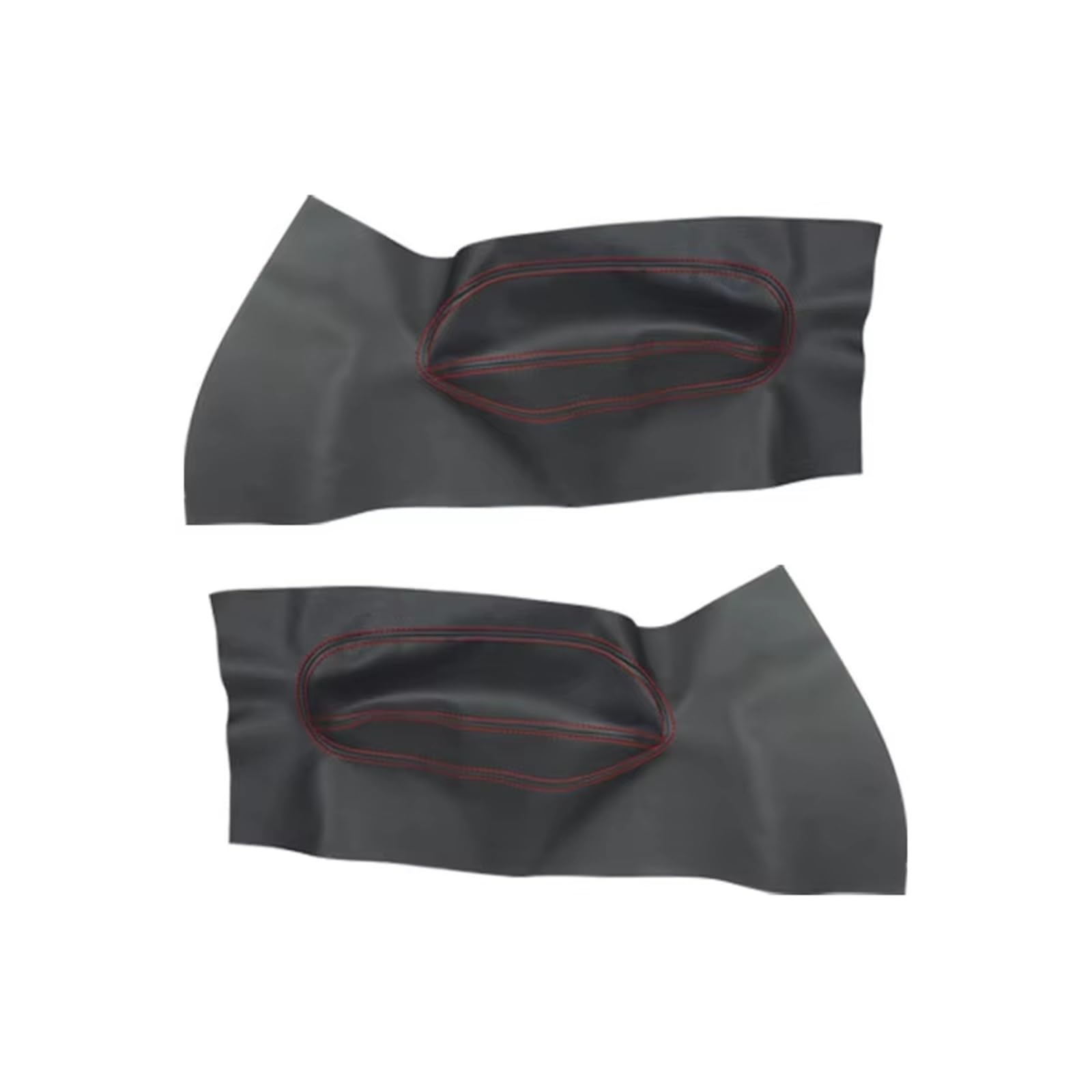 Autoinnenraum Für VW Für Käfer 1998-2010 Auto Mikrofaser Leder Vordere Tür Armlehne Panel Abdeckung Schützende Innen Trim Zierrahmen(Black-red) von KPVEVPSTQ