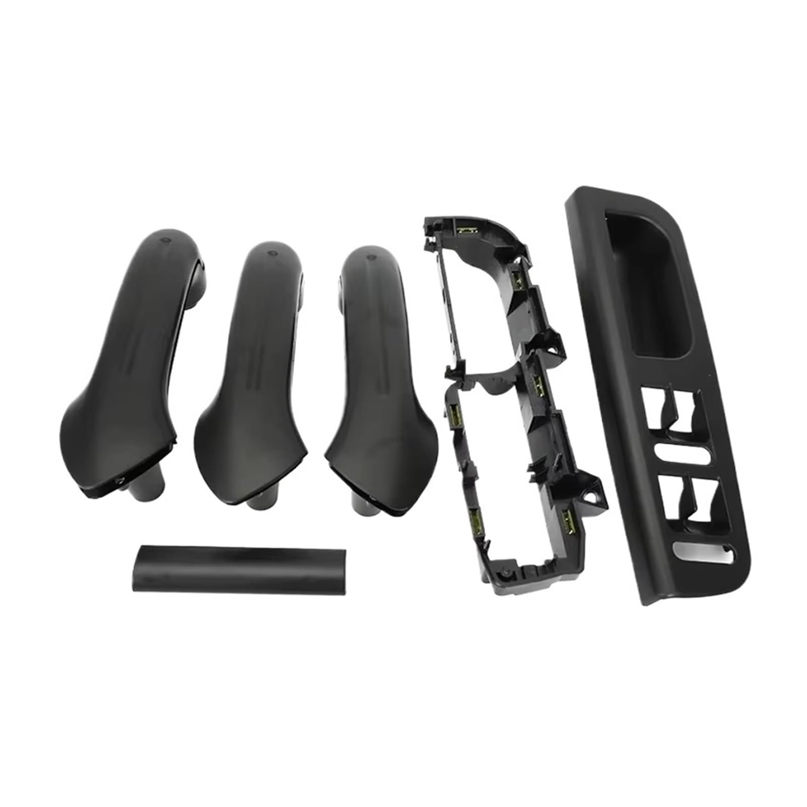 Autoinnenraum Innentürgriff Türarmlehne Tür Schwarz Pull Haltegriff Für VW Für Bora Für Golf 4 Für MK4 Für Jetta 1999-2007 Zierrahmen(6PCS-A set) von KPVEVPSTQ