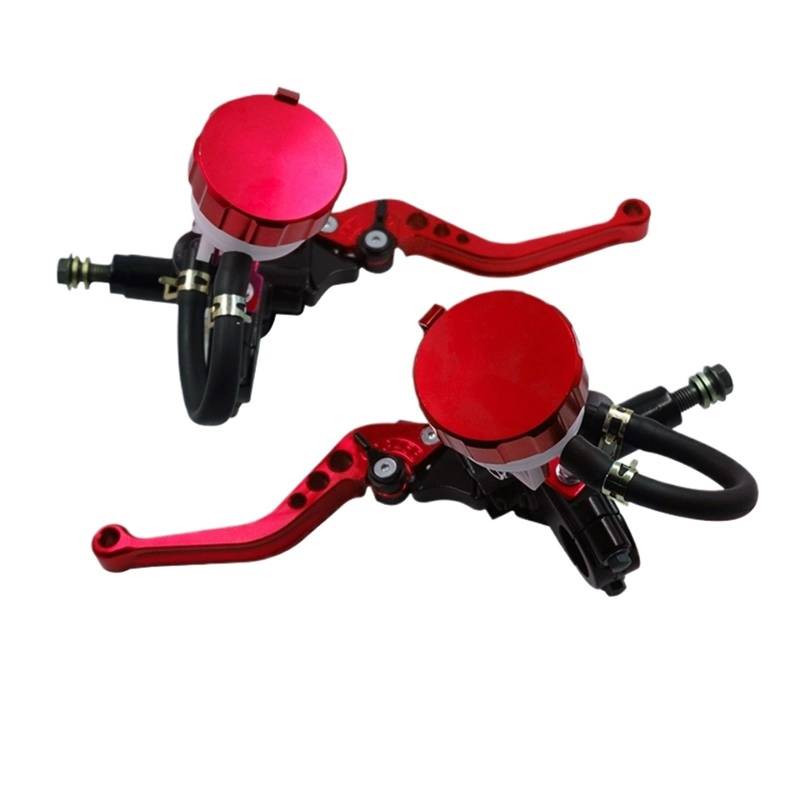 Bremshebel Für Für Suzuki 22mm Motorrad Hydraulische Kupplung Brems Pumpe Master Zylinder Hebel Griff Motorrad Zubehör Motorradlenker(Red) von KPVEVPSTQ