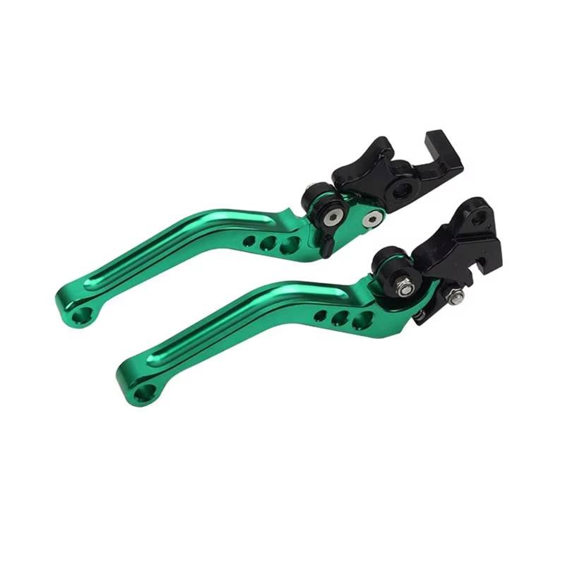 Bremshebel Für Für Suzuki Für Kawasaki Motorrad Zubehör Universal Motorrad Aluminium Legierung Kupplung Brems Griff Trommel Hebel Motorradlenker(Green) von KPVEVPSTQ